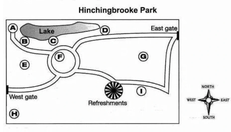 Hinchingbrooke Park map example